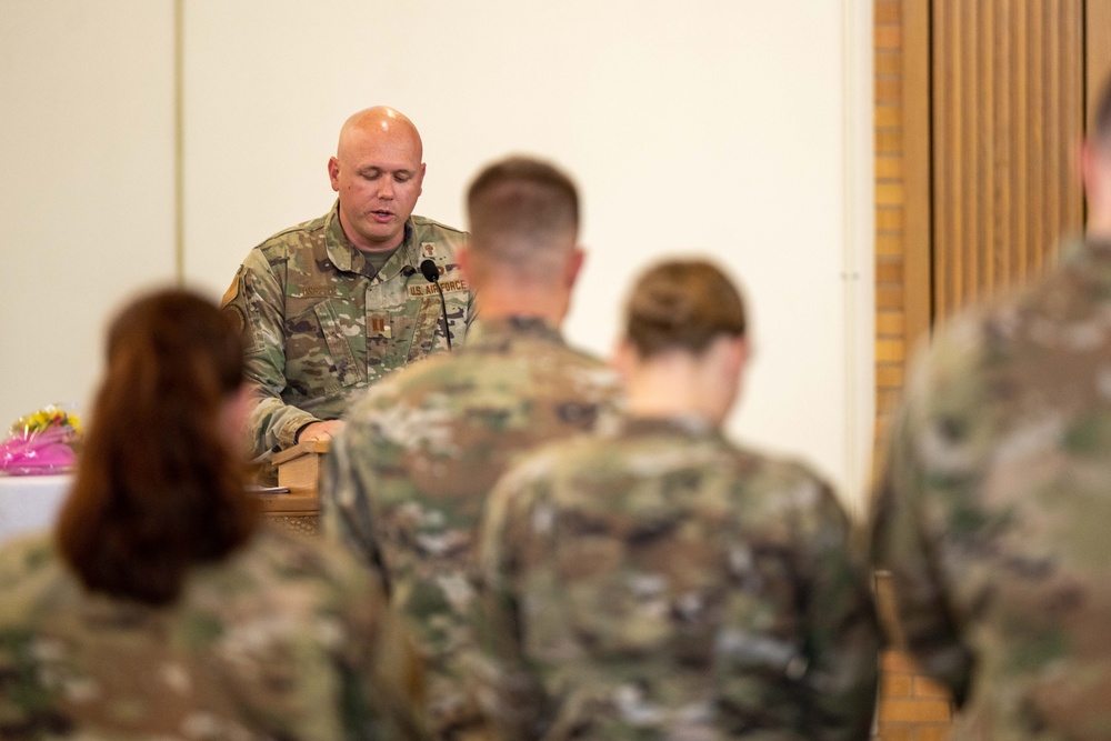 The 28th Bomb Wing Conducts Changing of the Stole