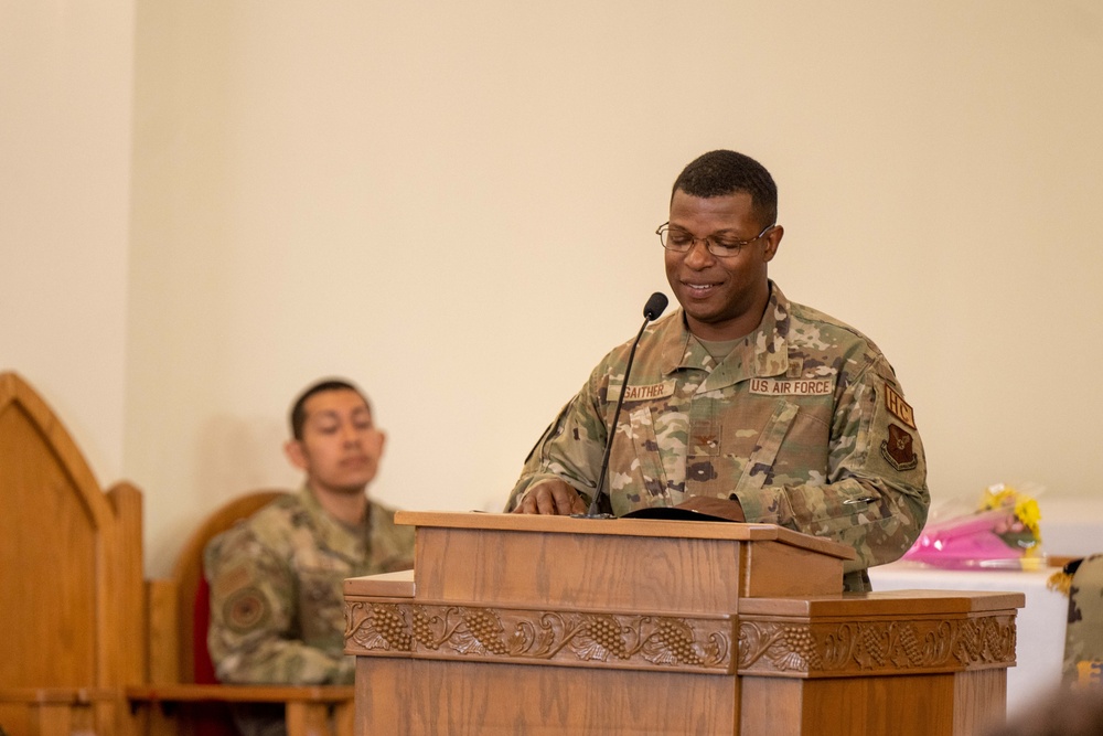 The 28th Bomb Wing Conducts Changing of the Stole