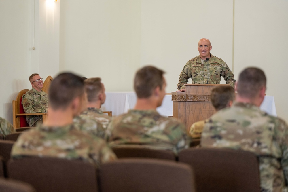 The 28th Bomb Wing Conducts Changing of the Stole