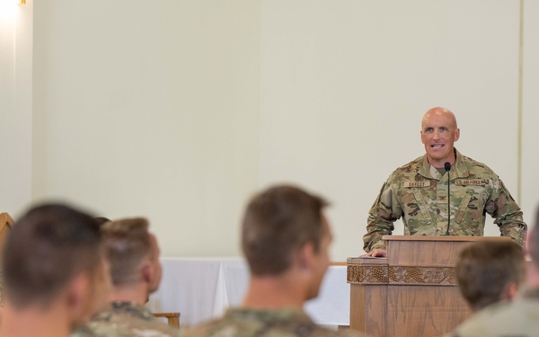 The 28th Bomb Wing Conducts Changing of the Stole