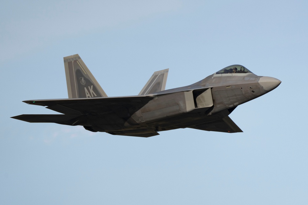 Alaska F-22 Raptors support Global Strike Task Force