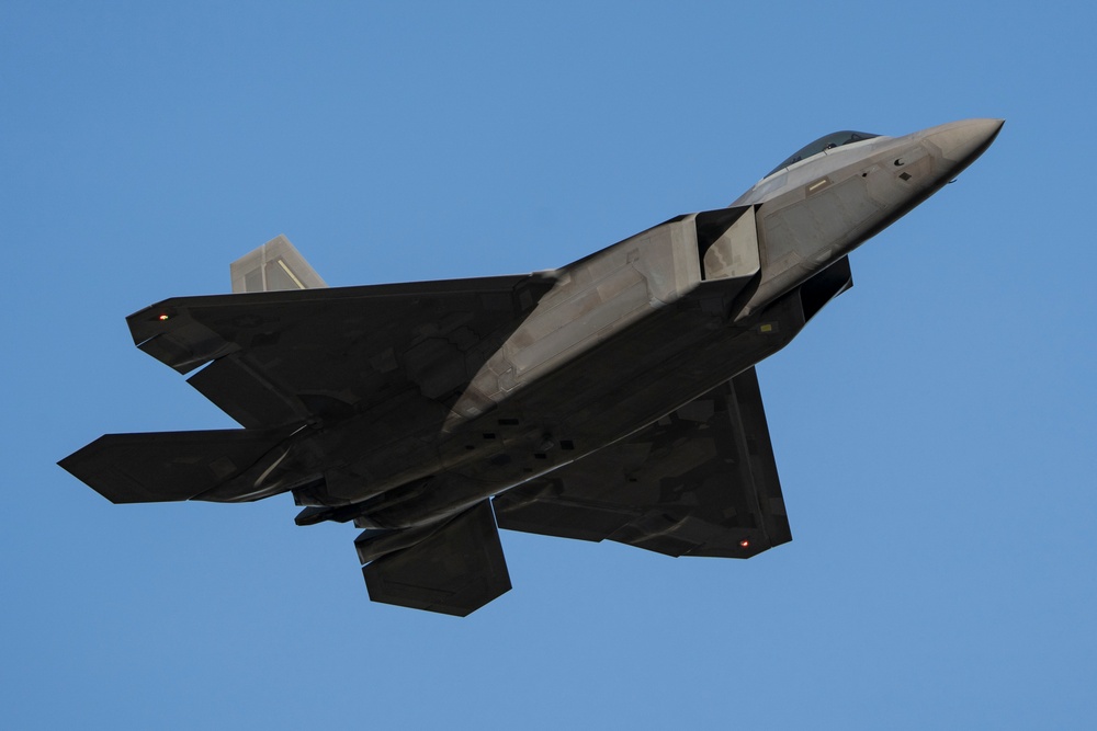 Alaska F-22 Raptors support Global Strike Task Force