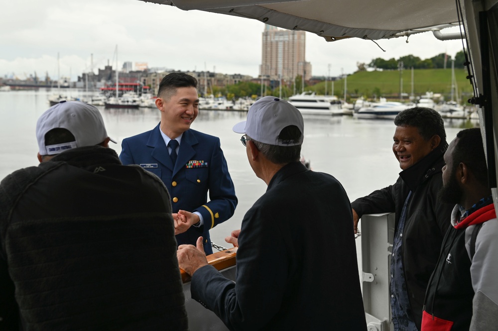 US Coast Guard Cutter Forward hosts Pacific Islands Forum leaders