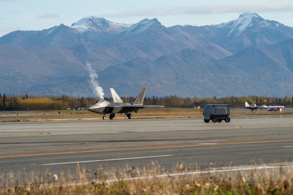 Alaska F-22 Raptors take the sky