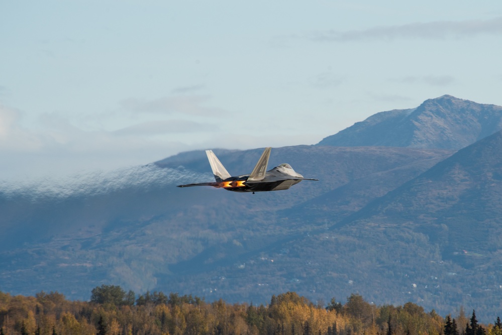 Alaska F-22 Raptors take the sky