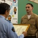 3d Marine Division Marines Awarded for Rendering First Aid to Okinawan Citizens