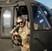 U.S. Army Chief Warrant Officer Exits Aircraft