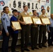 3d Marine Division Marines Awarded for Rendering First Aid to Okinawan Citizens