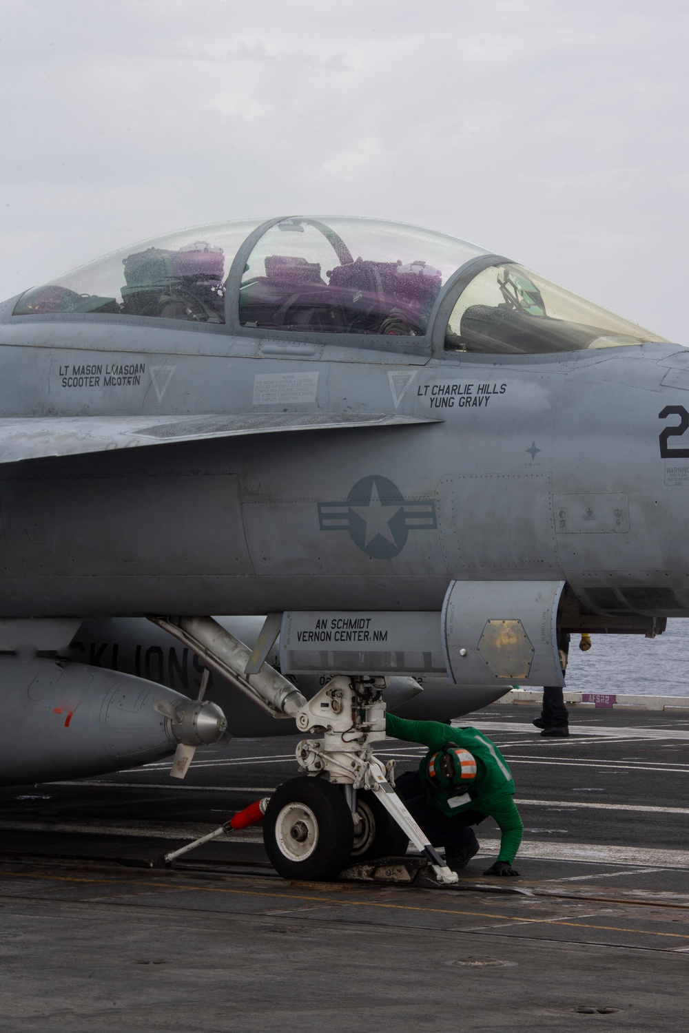 VFA-213 F/A-18F Super Hornet Launch Preparations