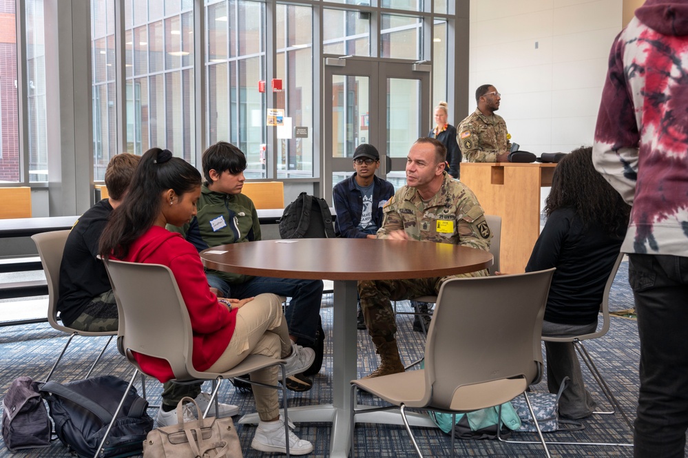 Army leaders showcase medical materiel development careers for Frederick-area high schoolers