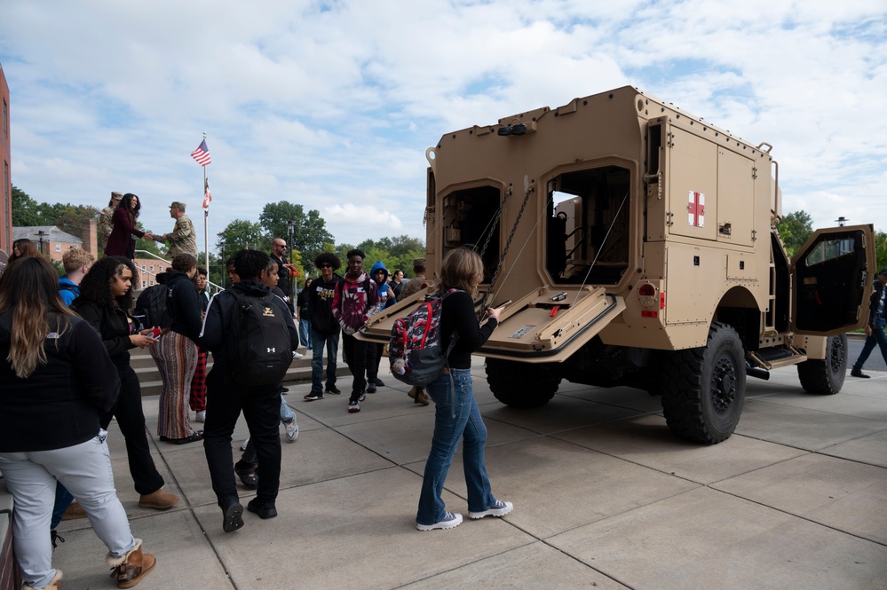 Army leaders showcase medical materiel development careers for Frederick-area high schoolers