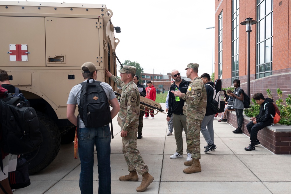 Army leaders showcase medical materiel development careers for Frederick-area high schoolers