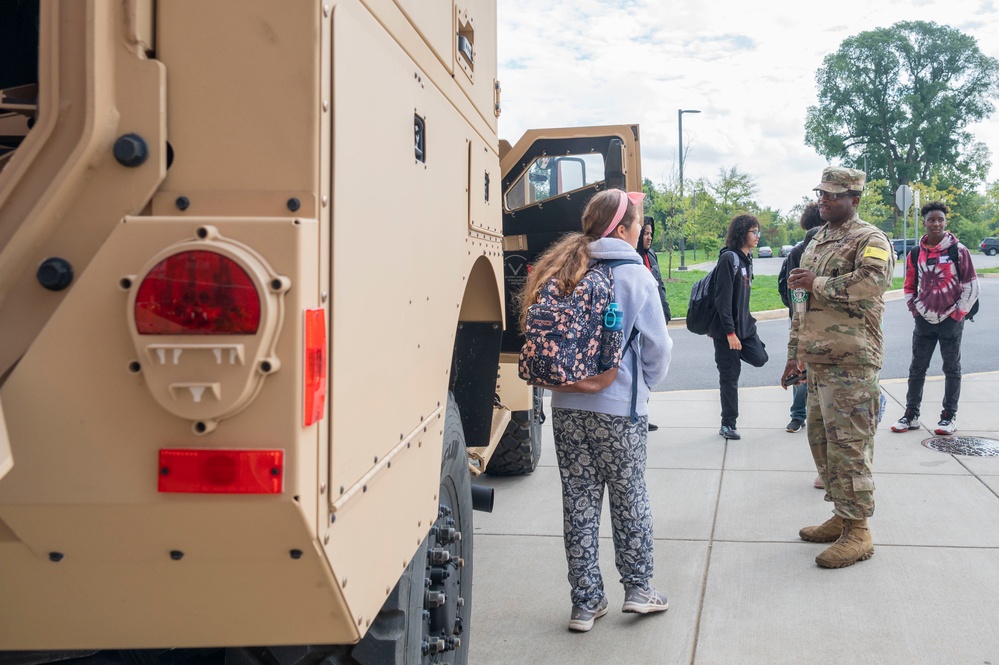 Army leaders showcase medical materiel development careers for Frederick-area high schoolers