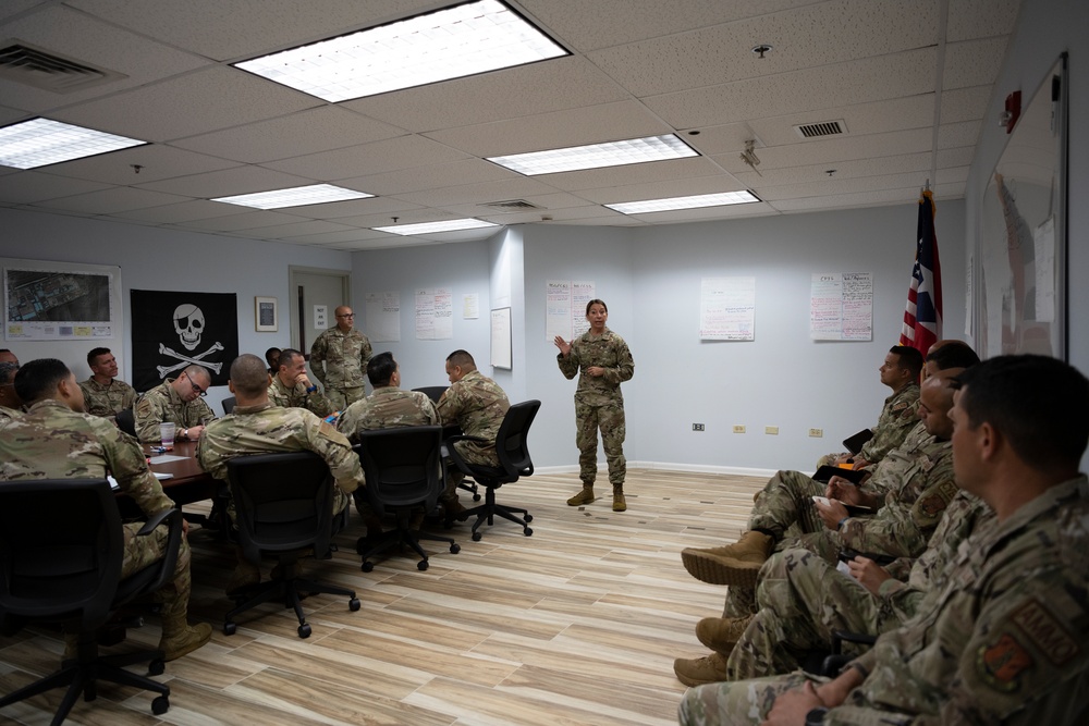 156th Wing Emergency Management Meeting with NGB personnel