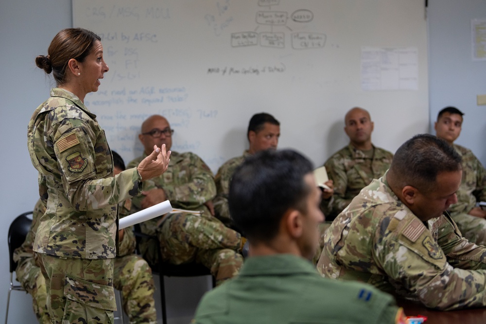 156th Wing Emergency Management Meeting with NGB personnel