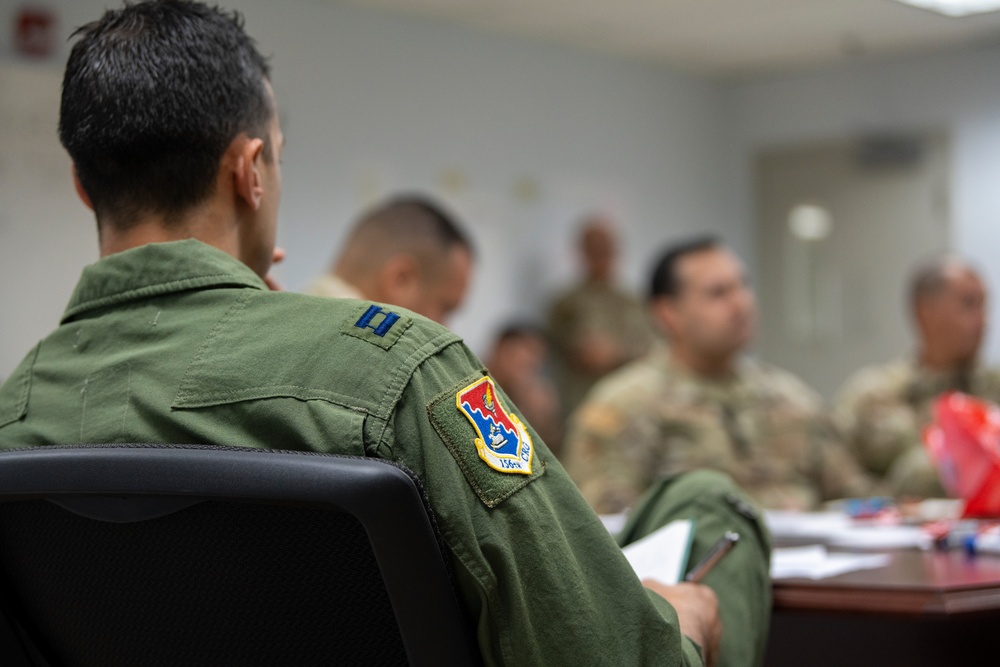 156th Wing Emergency Management Meeting with NGB personnel