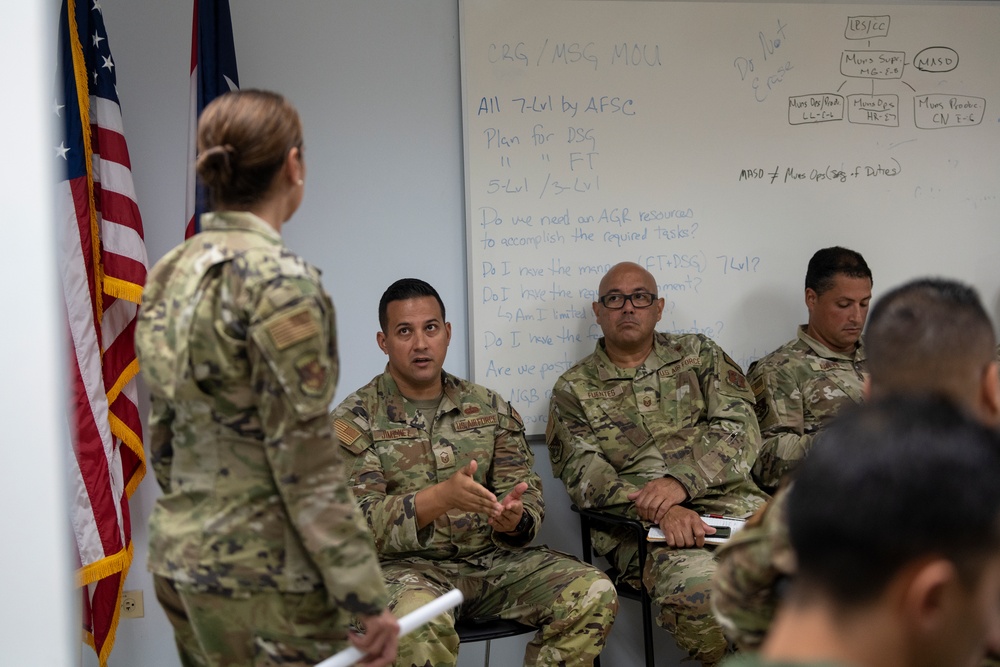 156th Wing Emergency Management Meeting with NGB personnel