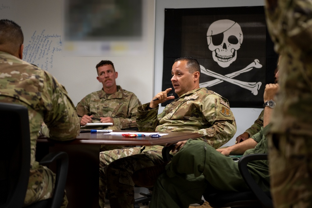 156th Wing Emergency Management Meeting with NGB personnel