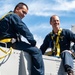 USS Ronald Reagan (CVN 76) Sailors conduct maintenance while working aloft