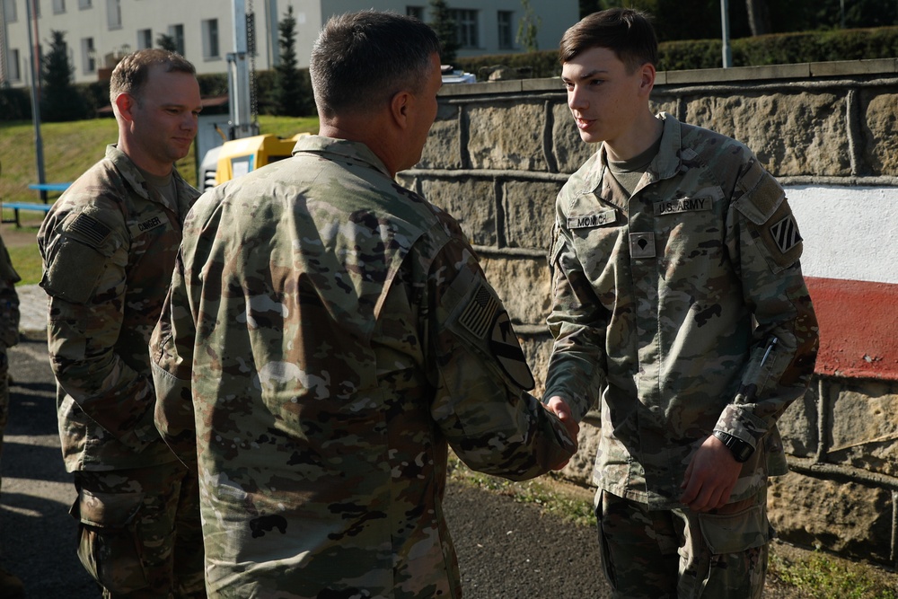 3rd Infantry Division Coin Recognition at Boleslawiec, Poland