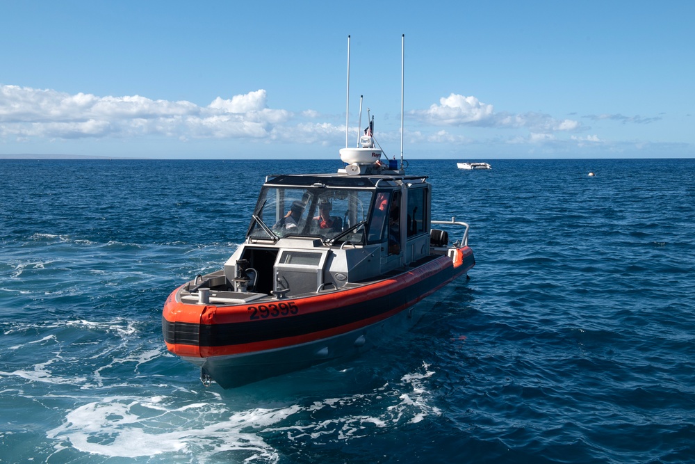 U.S. Coast Guard enforces safety zone off Maui