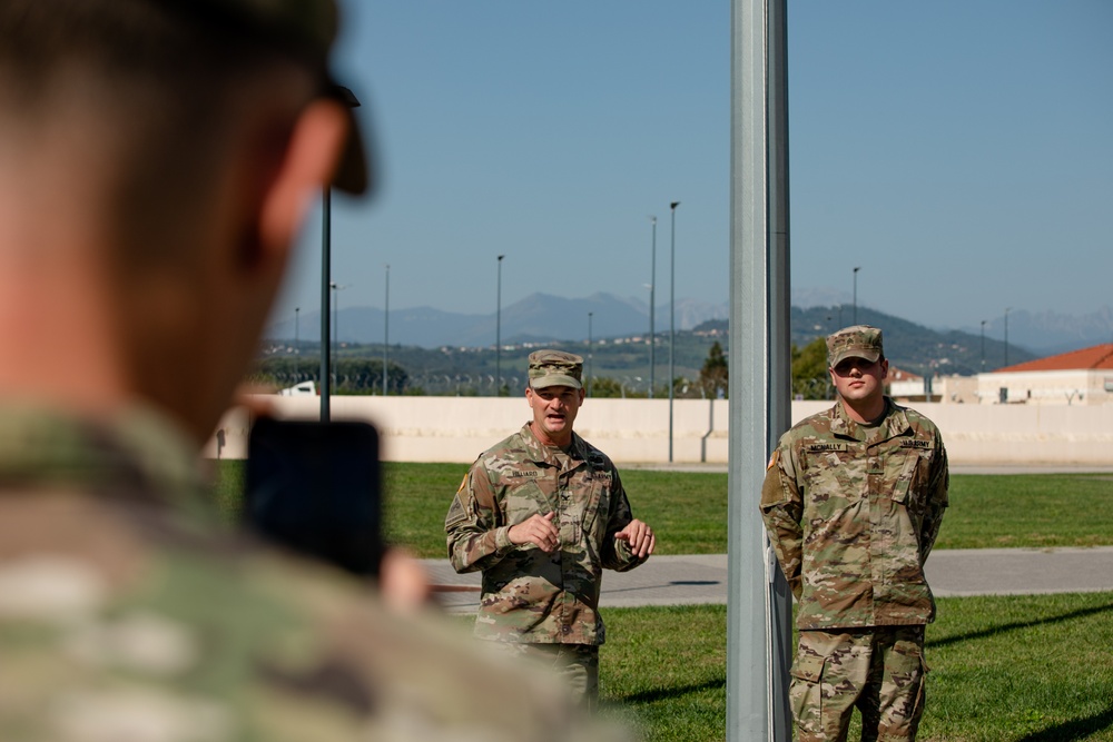 Sgt. Dominic McNally promotion to Staff Sgt.