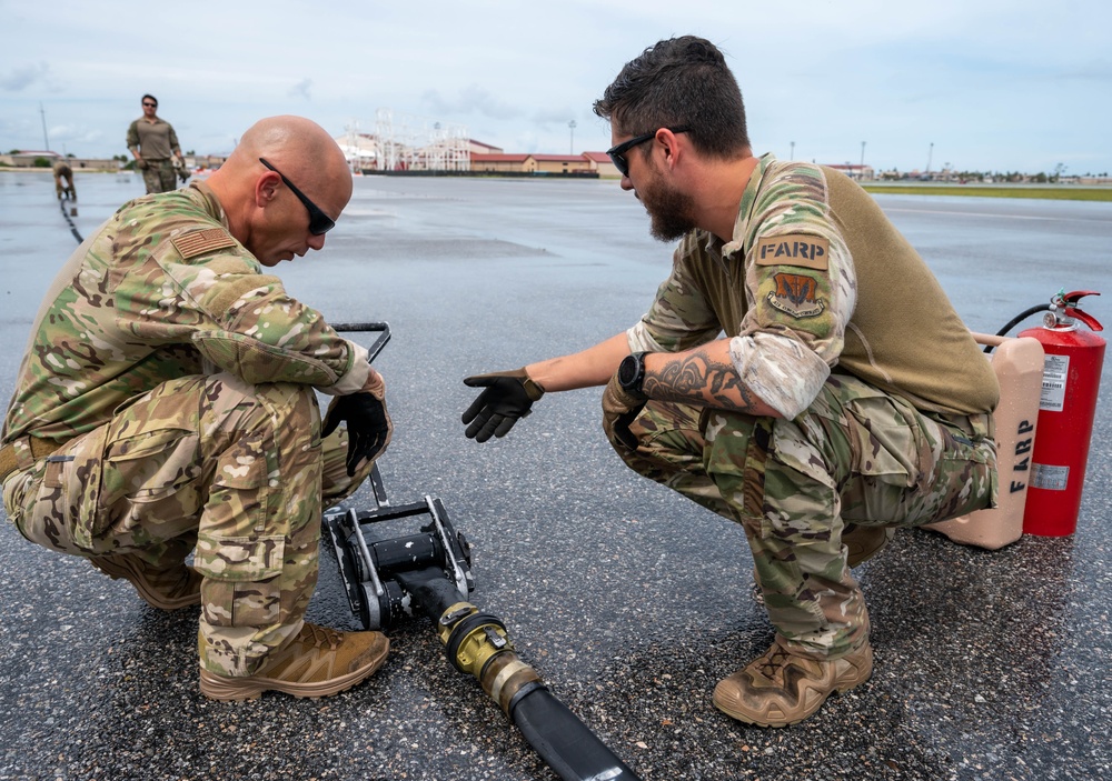 39th RQS and 23rd LRS conduct Forward Area Refueling Point training