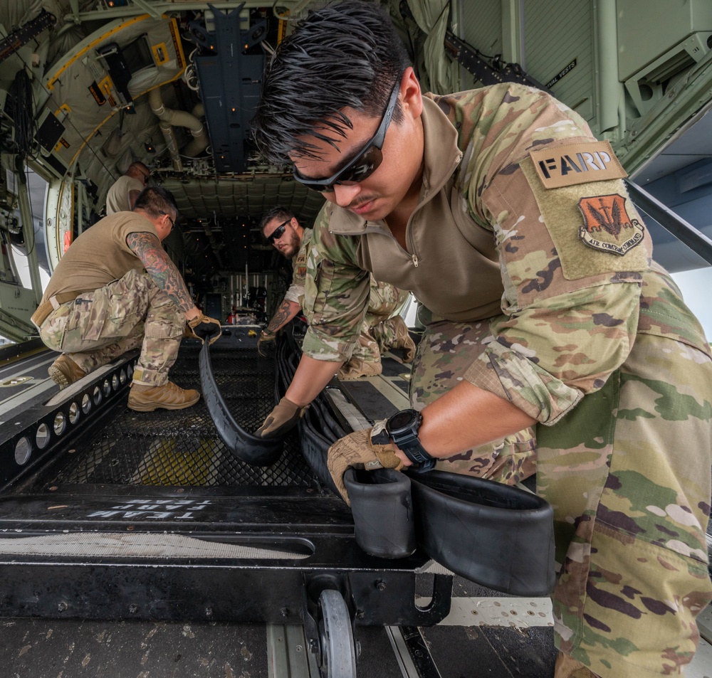 39th RQS and 23rd LRS conduct Forward Area Refueling Point training