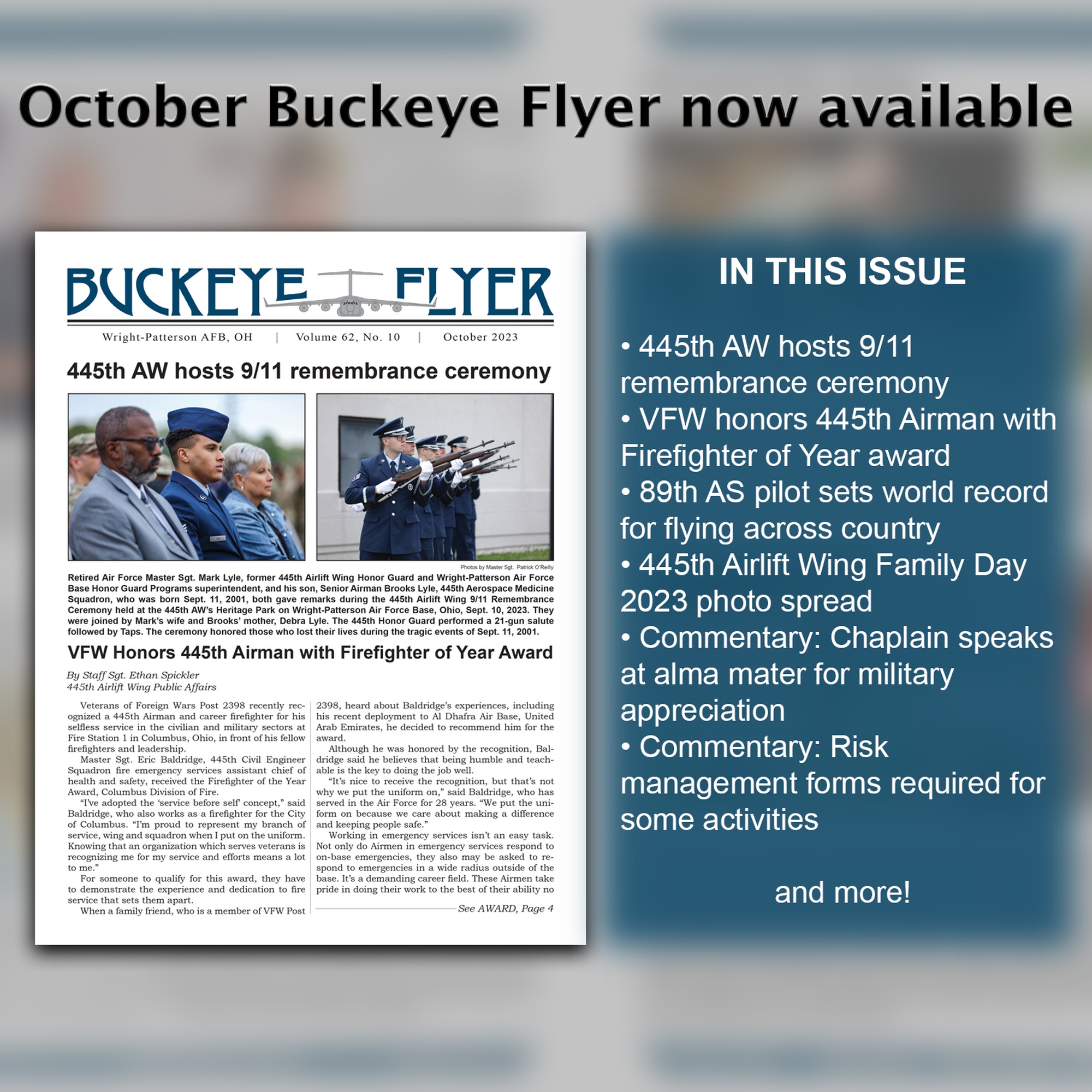 May issue of the Buckeye Flyer now available > 445th Airlift Wing