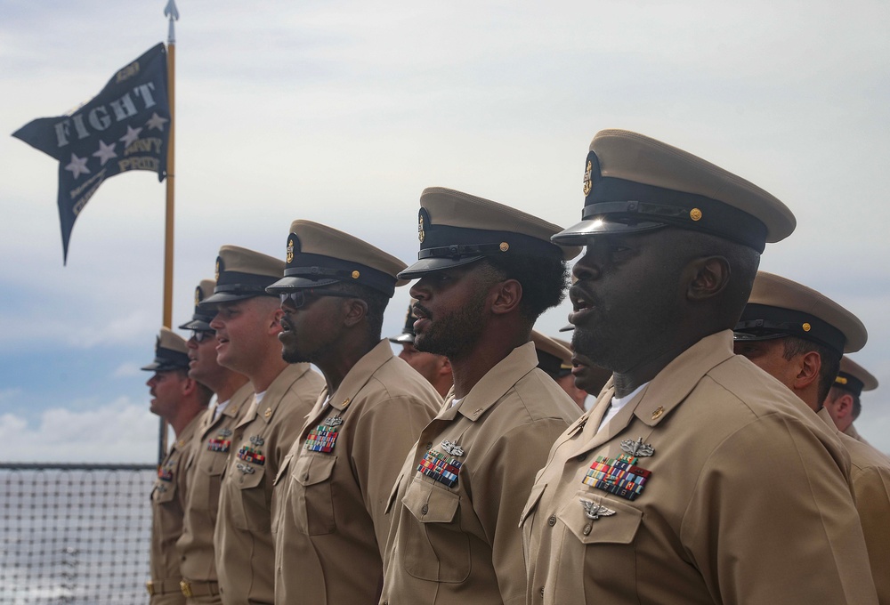 USS Dewey (DDG 105) Holds Chief Petty Officer Pinning Ceremony