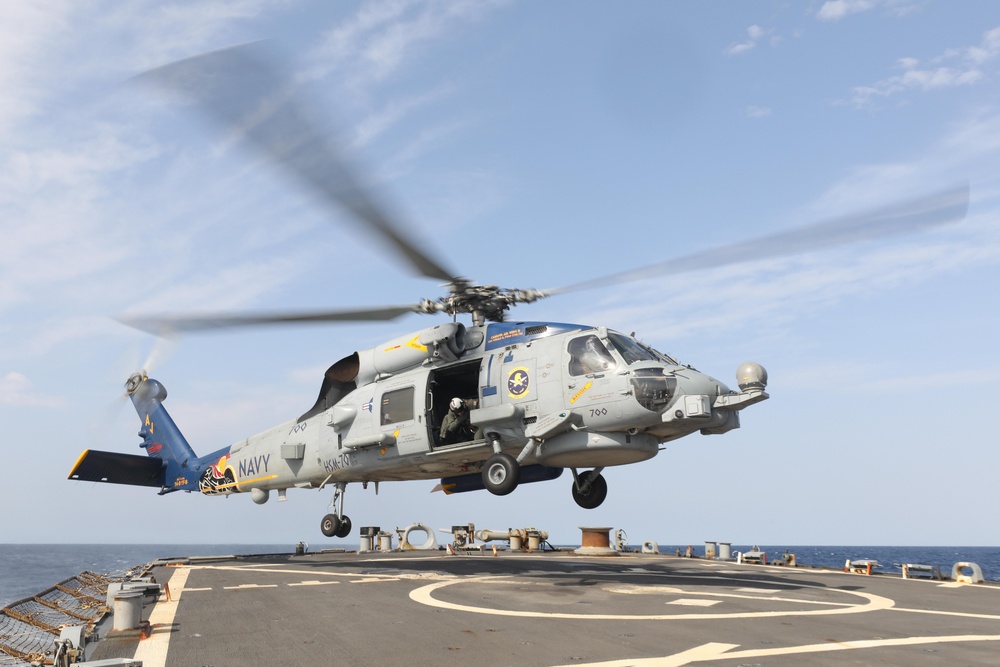 Flight Operations Onboard USS Ramage