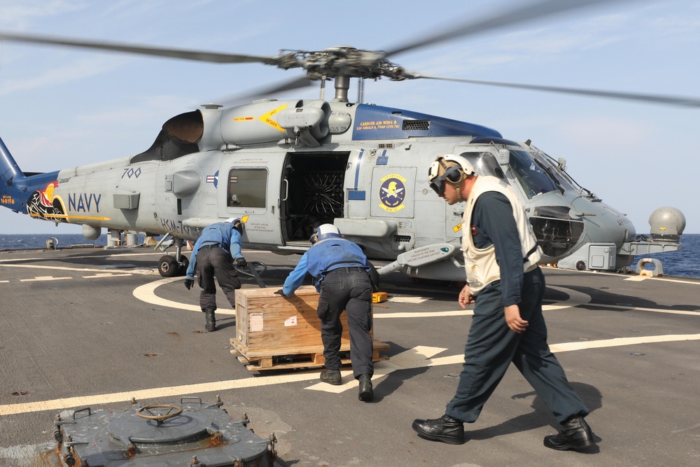 Flight Operations Onboard USS Ramage