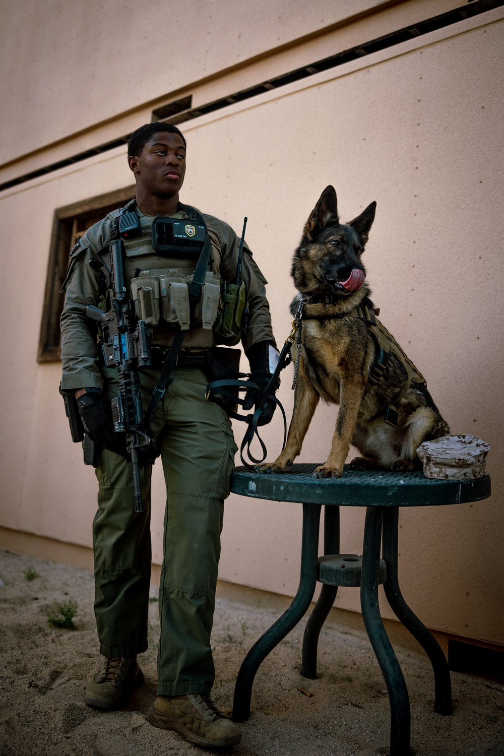 MCAGCC PMO Special Reaction Team Marines perform close-quarter combat tactics range