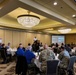 Participants in the Kansas City Area Levee Tabletop Exercise listen to a speaker on September 7, 2023.