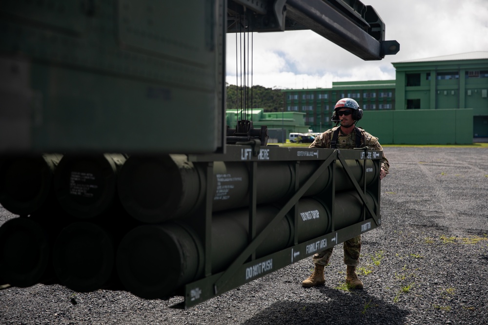 JGSDF 5th Brigade Headquarters Chief of Staff visits Camp Amami during Orient Shield 2023