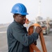 USS Tripoli Sailors Perform Flight Deck Maintenance