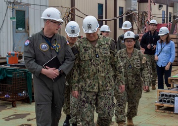 Acting NAVSEA Visits Future USS John F. Kennedy (CVN 79)