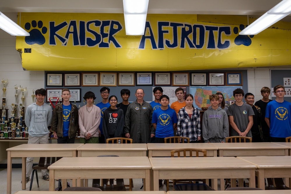 US Air Force leader from Hawaii returns to visit local students