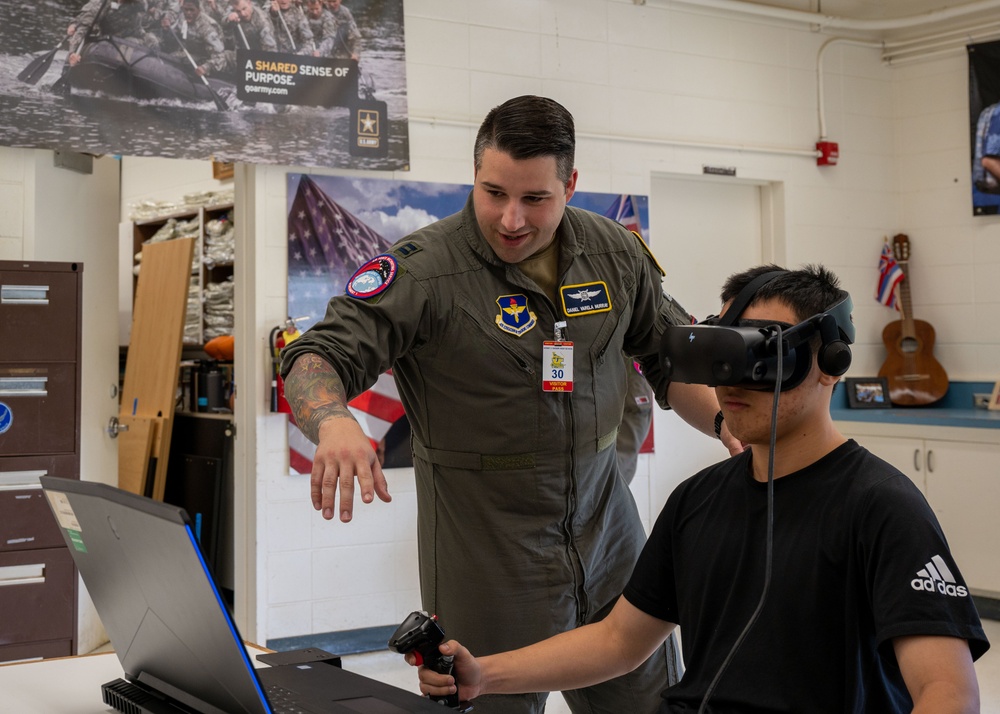 US Air Force leader from Hawaii returns to visit local students