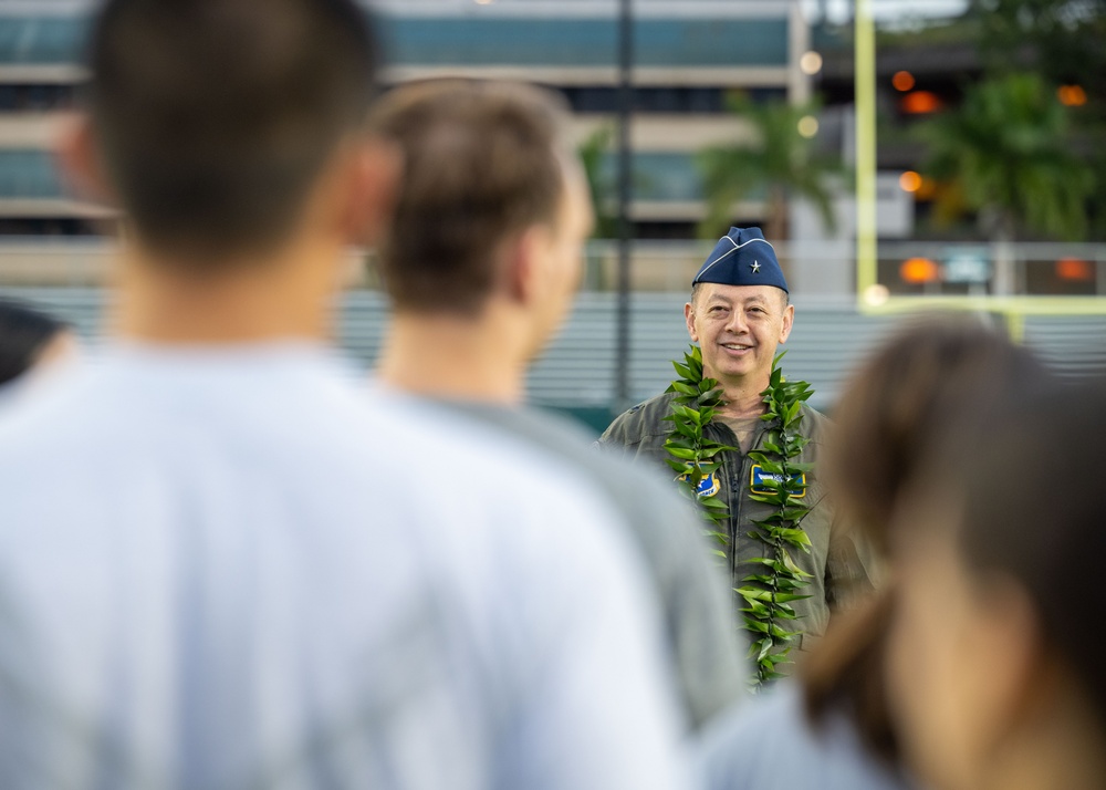 US Air Force leader from Hawaii returns to visit local students