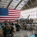 U.S. service members and their families celebrate the Air Force Bash at Hangar 3 at Joint Base Elmendorf-Richardson, Alaska, Sept. 22, 2023.