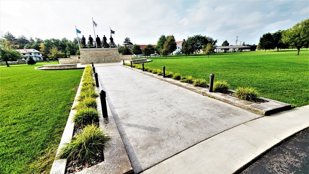 Fort McCoy’s Veterans Memorial Plaza was dedicated in 2009; serves as center point for McCoy activities