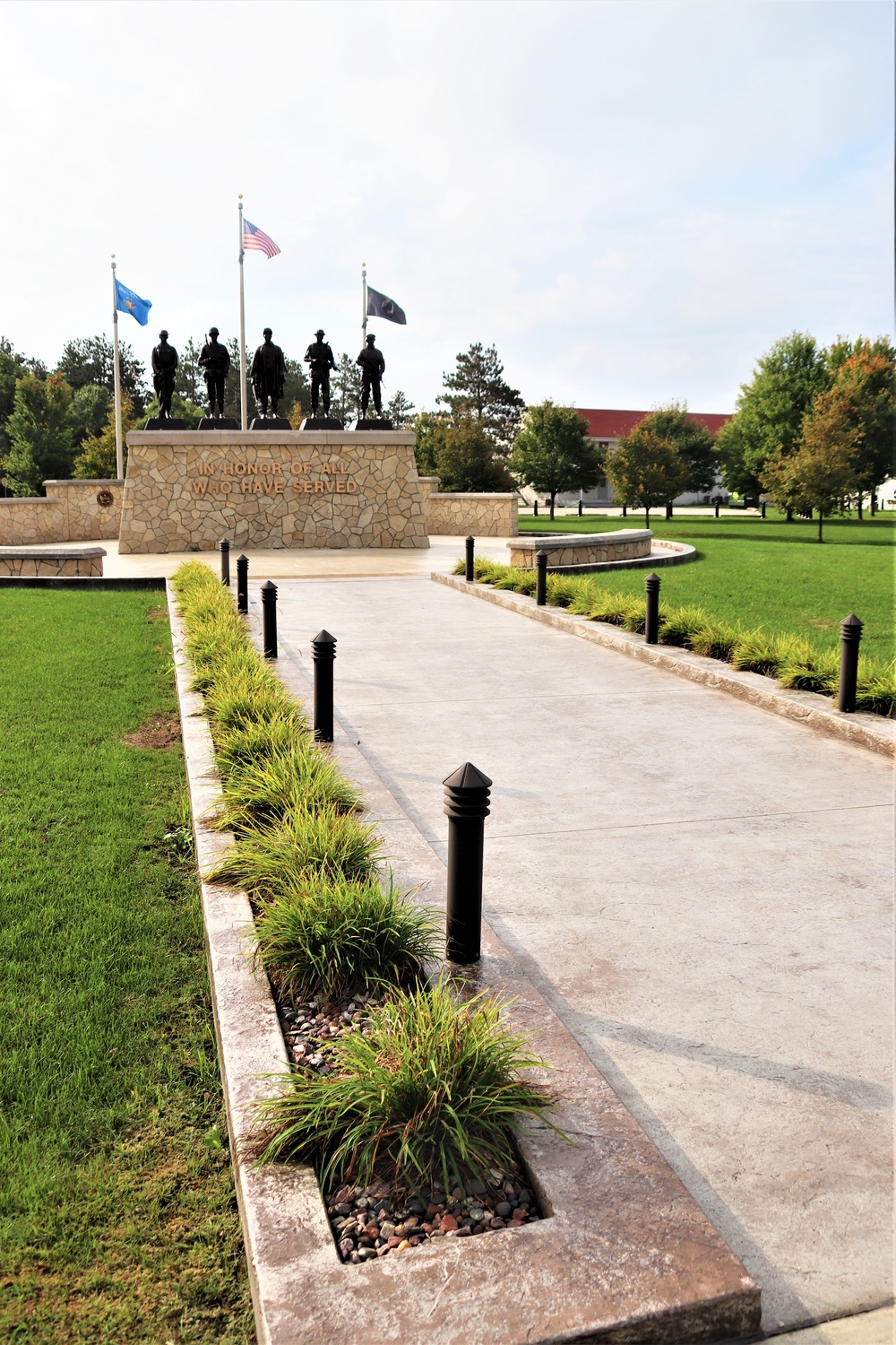 Fort McCoy’s Veterans Memorial Plaza was dedicated in 2009; serves as center point for McCoy activities