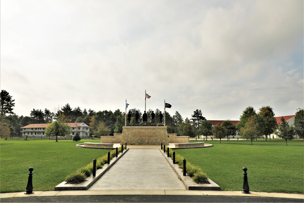 Fort McCoy’s Veterans Memorial Plaza was dedicated in 2009; serves as center point for McCoy activities