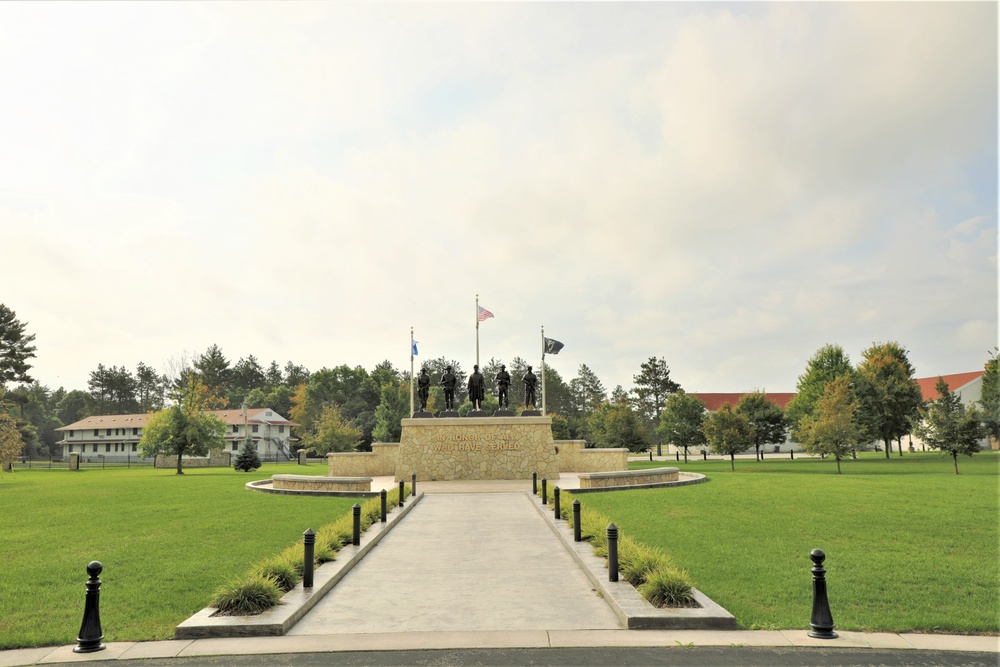 Fort McCoy’s Veterans Memorial Plaza was dedicated in 2009; serves as center point for McCoy activities