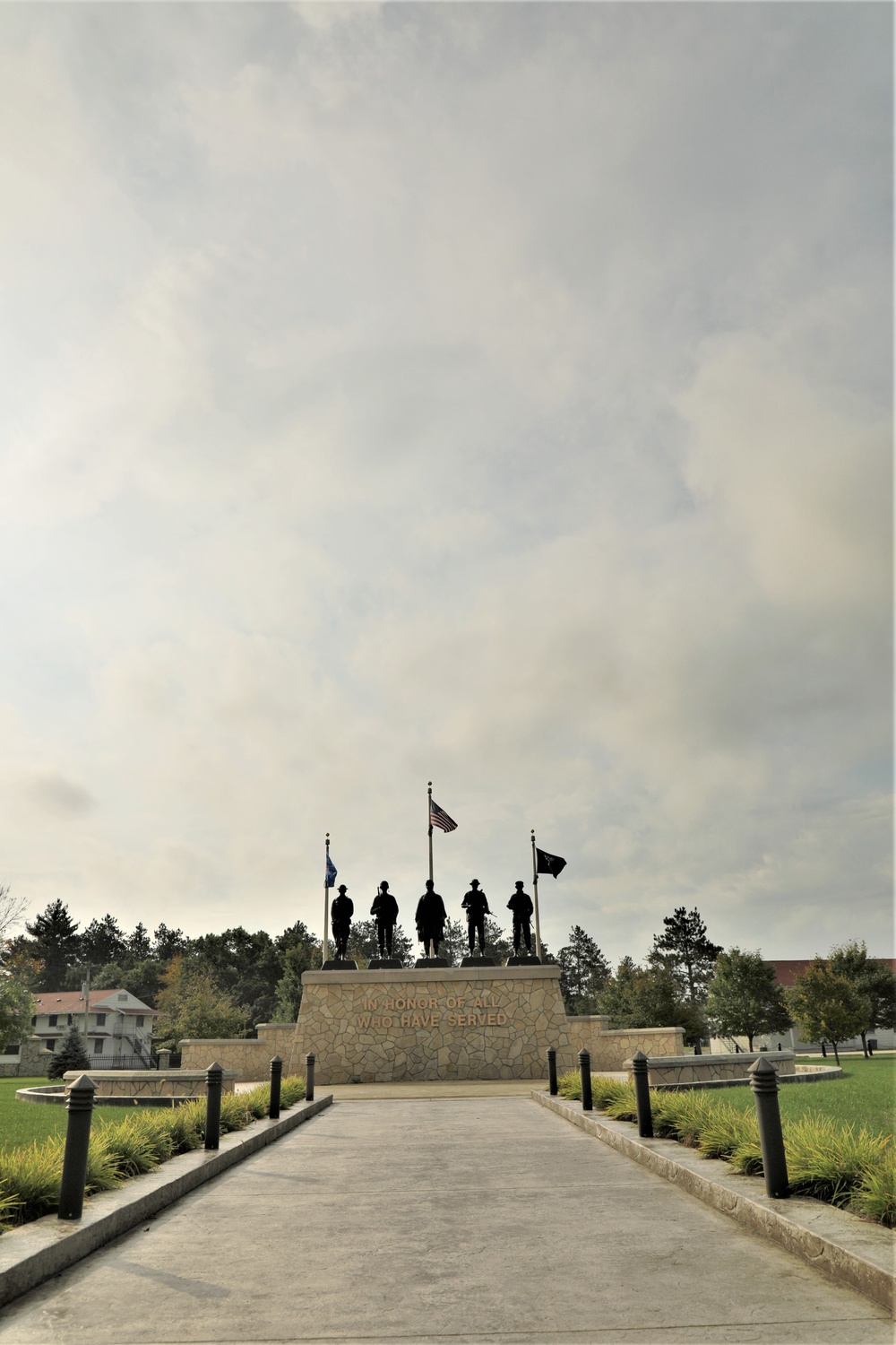 Fort McCoy’s Veterans Memorial Plaza was dedicated in 2009; serves as center point for McCoy activities