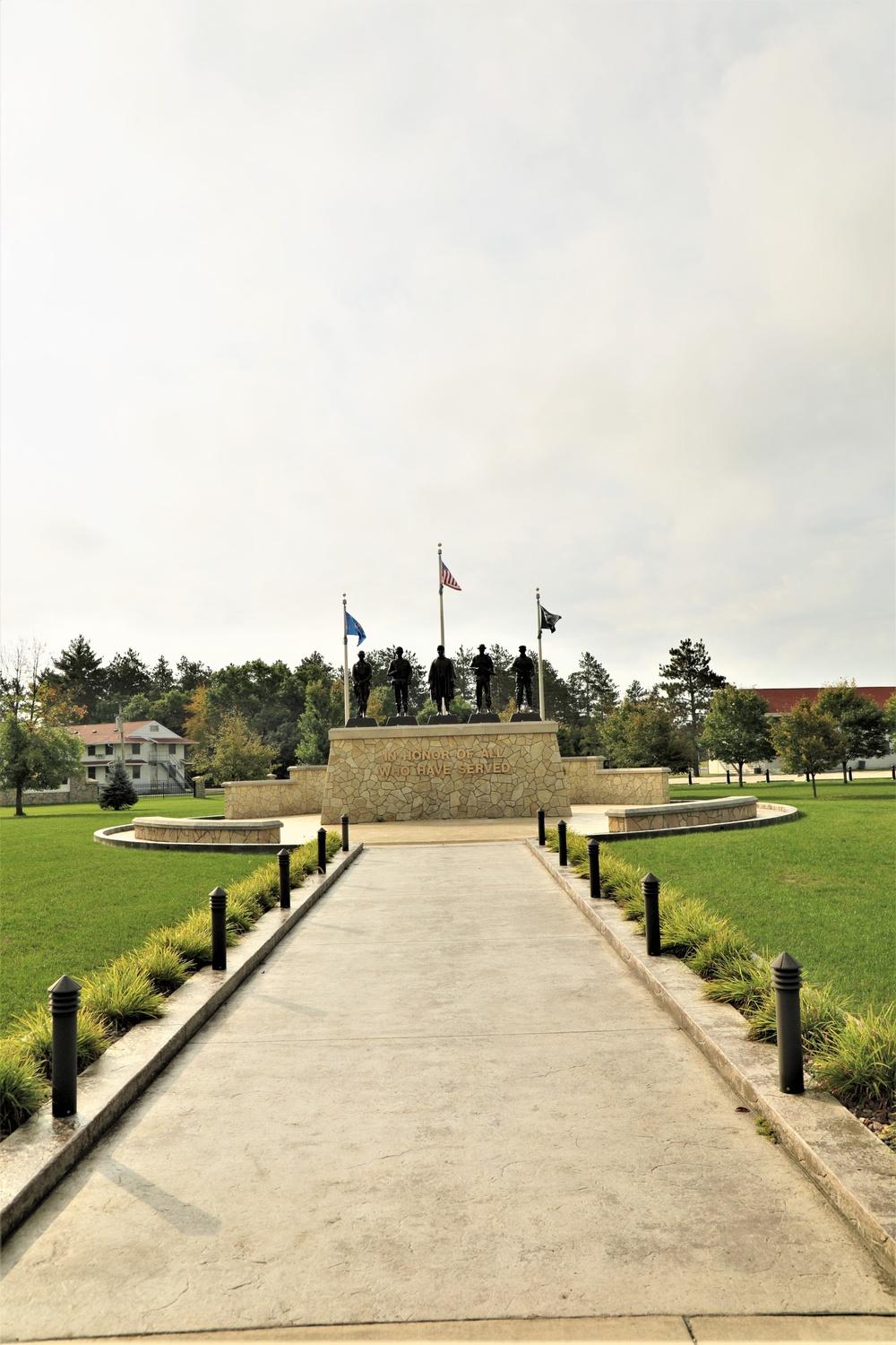 Fort McCoy’s Veterans Memorial Plaza was dedicated in 2009; serves as center point for McCoy activities