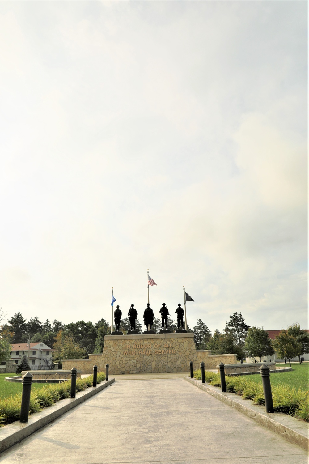 Fort McCoy’s Veterans Memorial Plaza was dedicated in 2009; serves as center point for McCoy activities