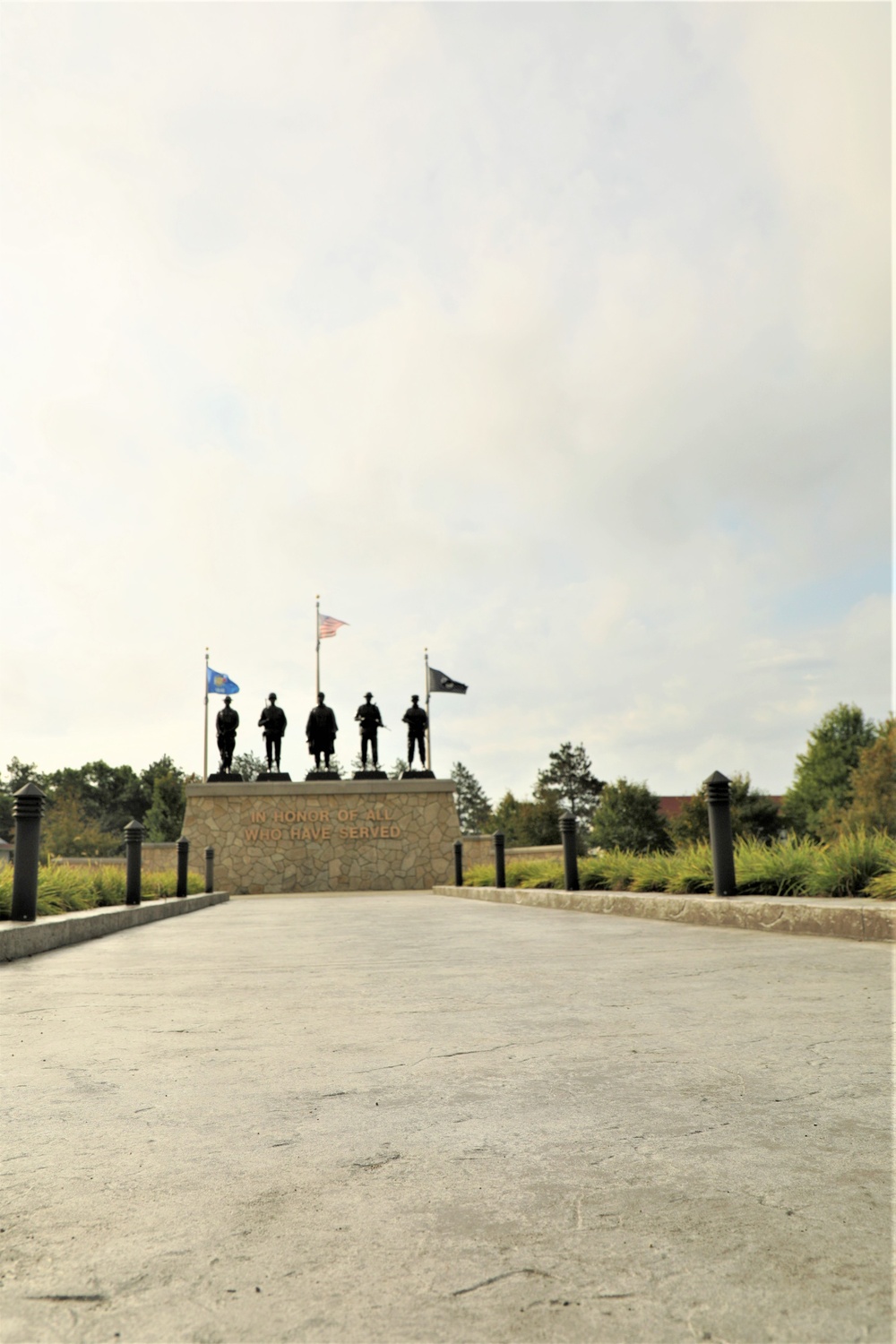 Fort McCoy’s Veterans Memorial Plaza was dedicated in 2009; serves as center point for McCoy activities