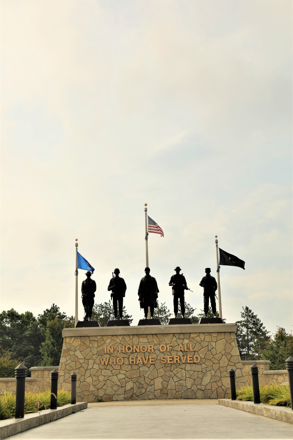 Fort McCoy’s Veterans Memorial Plaza was dedicated in 2009; serves as center point for McCoy activities